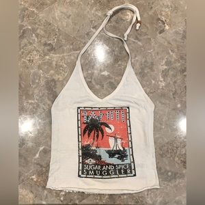 GUESS Sugar And Spice Smuggler Tahiti Logo Halter Top S